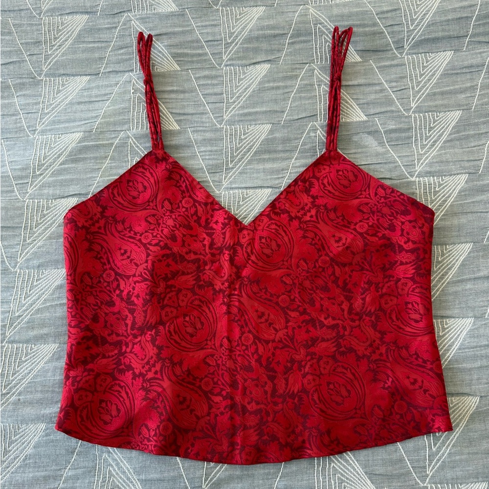 Victoria's Secret Gold Label Sexy Red Camisole Cami Tank Top | Vintage 90s Y2K - Picture 5 of 9
